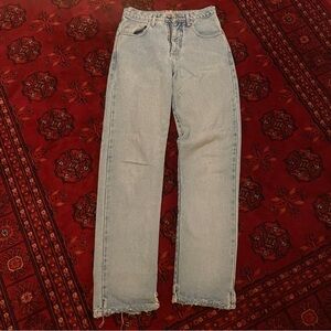 Guess Women's Light Blue Straight Leg Jeans